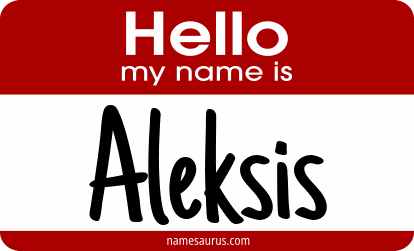 Hello my name is Aleksis png download