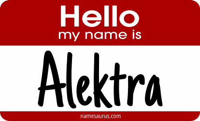 Hello my name is Alektra png download