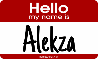 Hello my name is Alekza png download