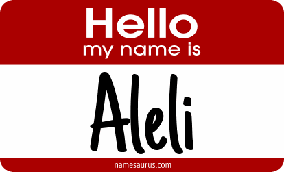 Hello my name is Aleli png download