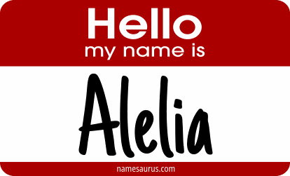 Hello my name is Alelia png download
