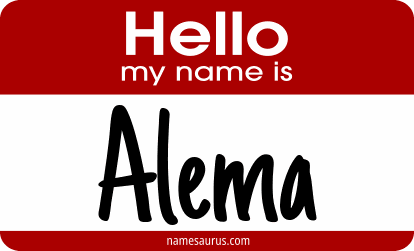 Hello my name is Alema png download