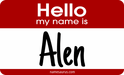 Hello my name is Alen png download
