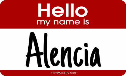 Hello my name is Alencia png download