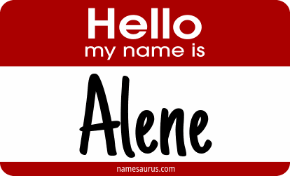 Hello my name is Alene png download