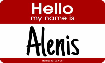 Hello my name is Alenis png download