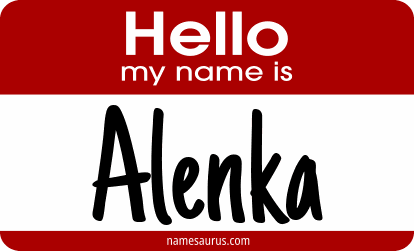 Hello my name is Alenka png download