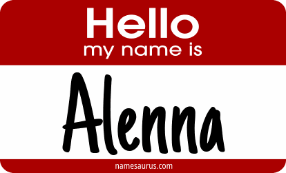 Hello my name is Alenna png download
