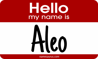 Hello my name is Aleo png download
