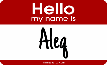 Hello my name is Aleq png download