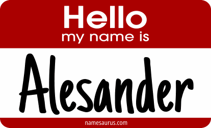 Hello my name is Alesander png download