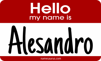 Hello my name is Alesandro png download