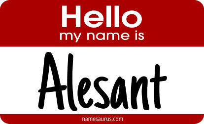 Hello my name is Alesant png download