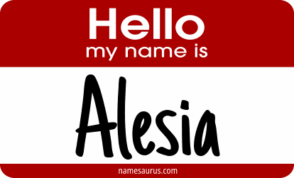Hello my name is Alesia png download