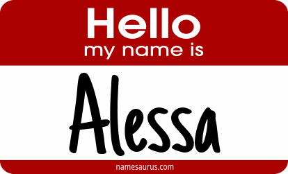 Hello my name is Alessa png download