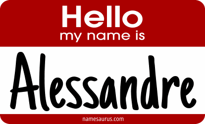 Hello my name is Alessandre png download