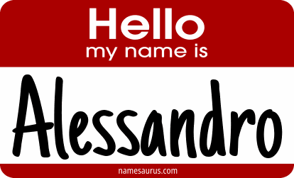 Hello my name is Alessandro png download