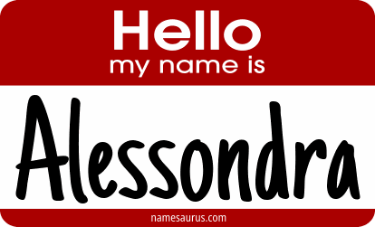 Hello my name is Alessondra png download