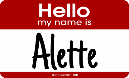 Hello my name is Alette png download