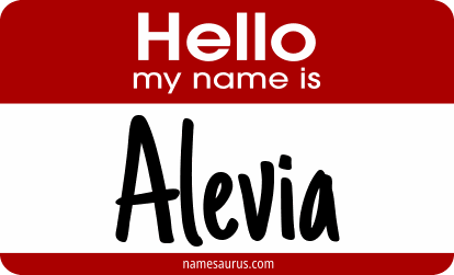 Hello my name is Alevia png download