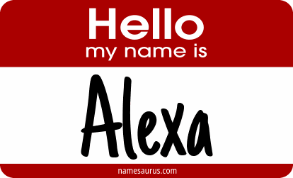 Hello my name is Alexa png download