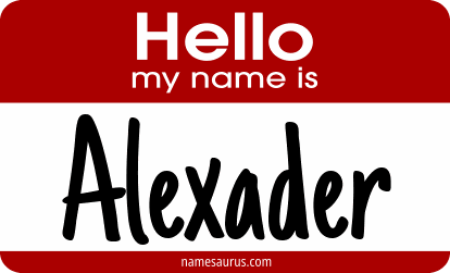Hello my name is Alexader png download