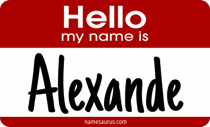 Hello my name is Alexande png download