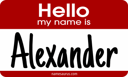 Hello my name is Alexander png download