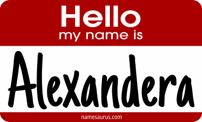 Hello my name is Alexandera png download