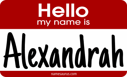 Hello my name is Alexandrah png download
