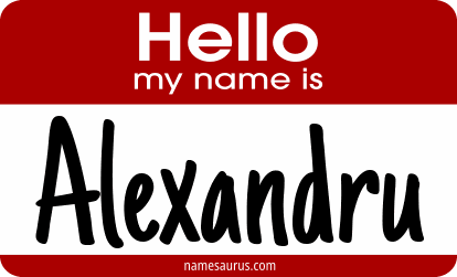 Hello my name is Alexandru png download