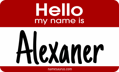 Hello my name is Alexaner png download
