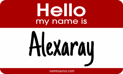 Hello my name is Alexaray png download