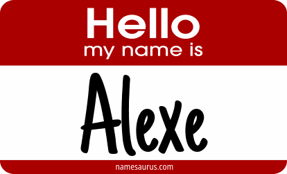 Hello my name is Alexe png download