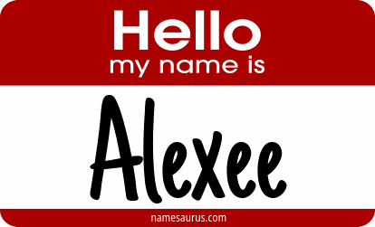 Hello my name is Alexee png download