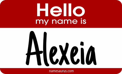 Hello my name is Alexeia png download