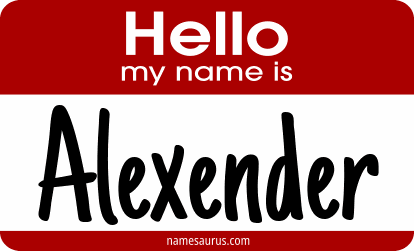 Hello my name is Alexender png download