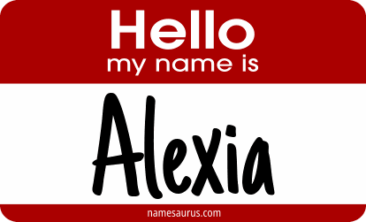 Hello my name is Alexia png download