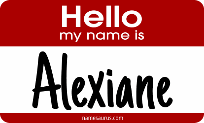 Hello my name is Alexiane png download