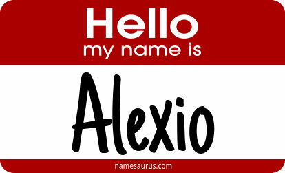 Hello my name is Alexio png download