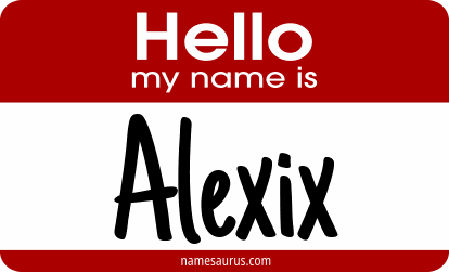 Hello my name is Alexix png download
