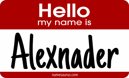 Hello my name is Alexnader png download