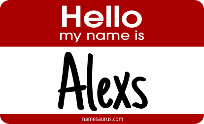 Hello my name is Alexs png download