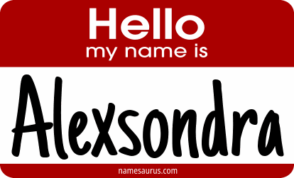 Hello my name is Alexsondra png download