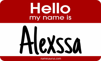 Hello my name is Alexssa png download