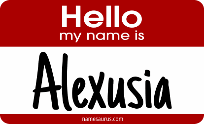 Hello my name is Alexusia png download
