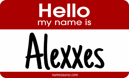 Hello my name is Alexxes png download