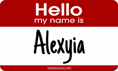 Hello my name is Alexyia png download