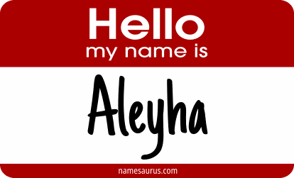 Hello my name is Aleyha png download