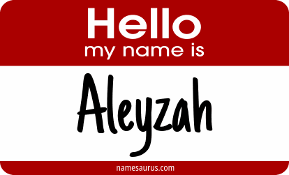 Hello my name is Aleyzah png download